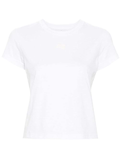 T-shirt in cotone con logo ALEXANDER WANG | 4CC3241521100